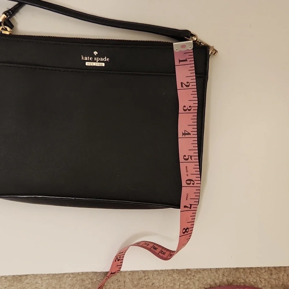 Kate Spade New York Women's Black Saffiano Leather Crossbody